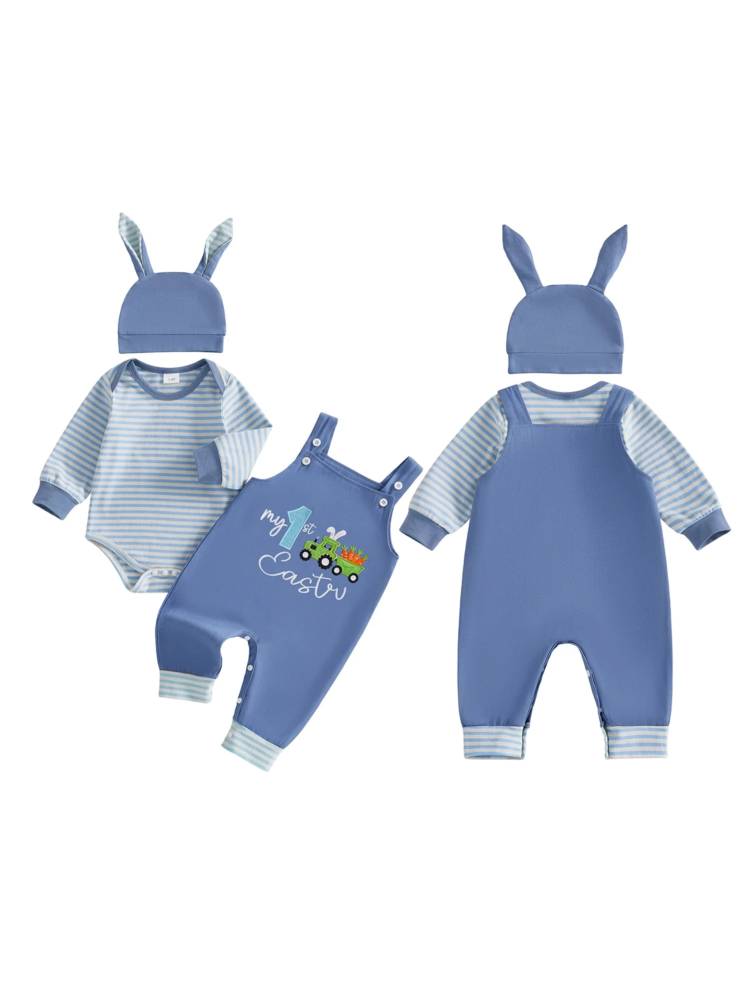 Baby Girl Easter Floral 3PC Outfit Set
