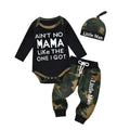 Letter Print Baby Boy 3PC Set