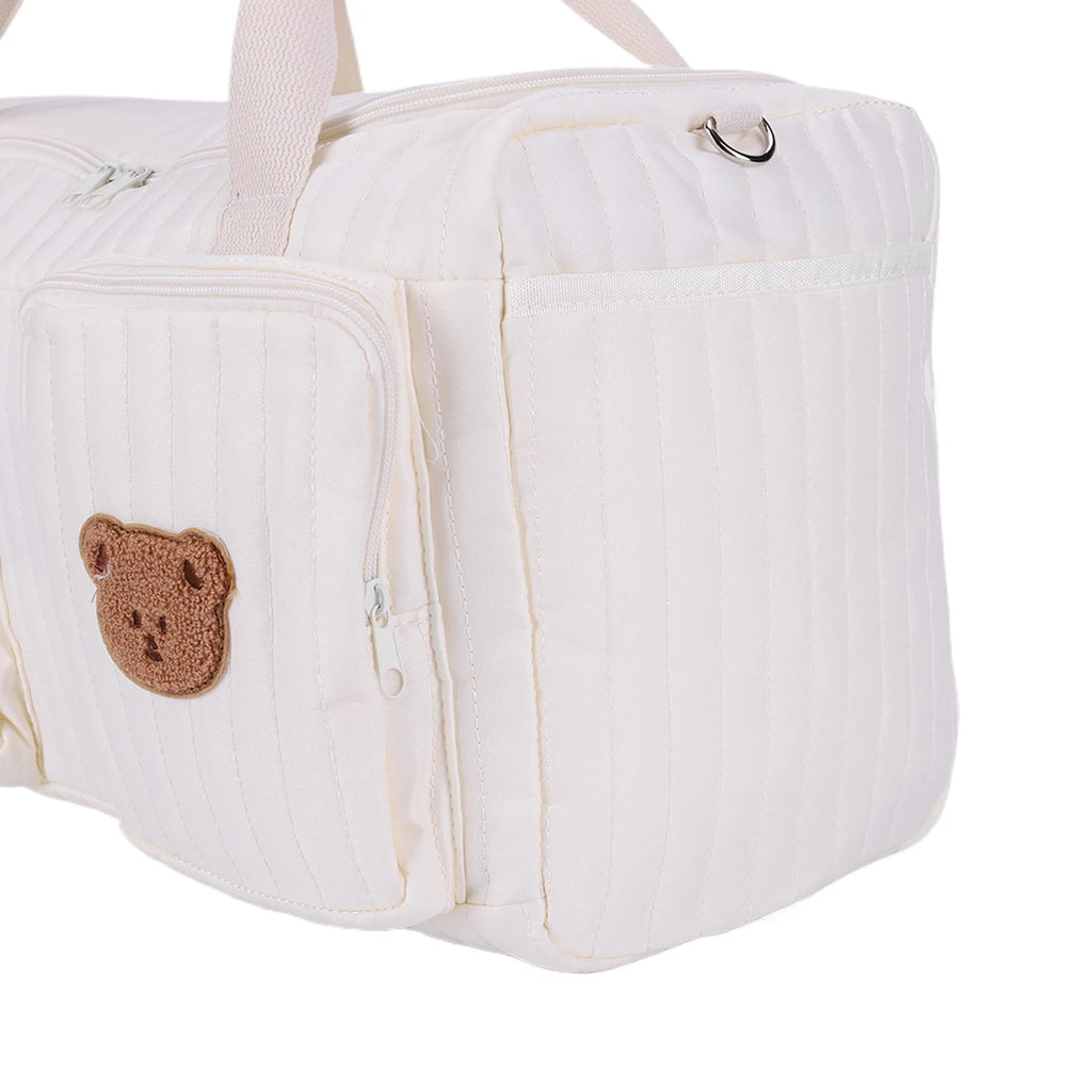 Quilted Diaper Duffel Weekender Bag