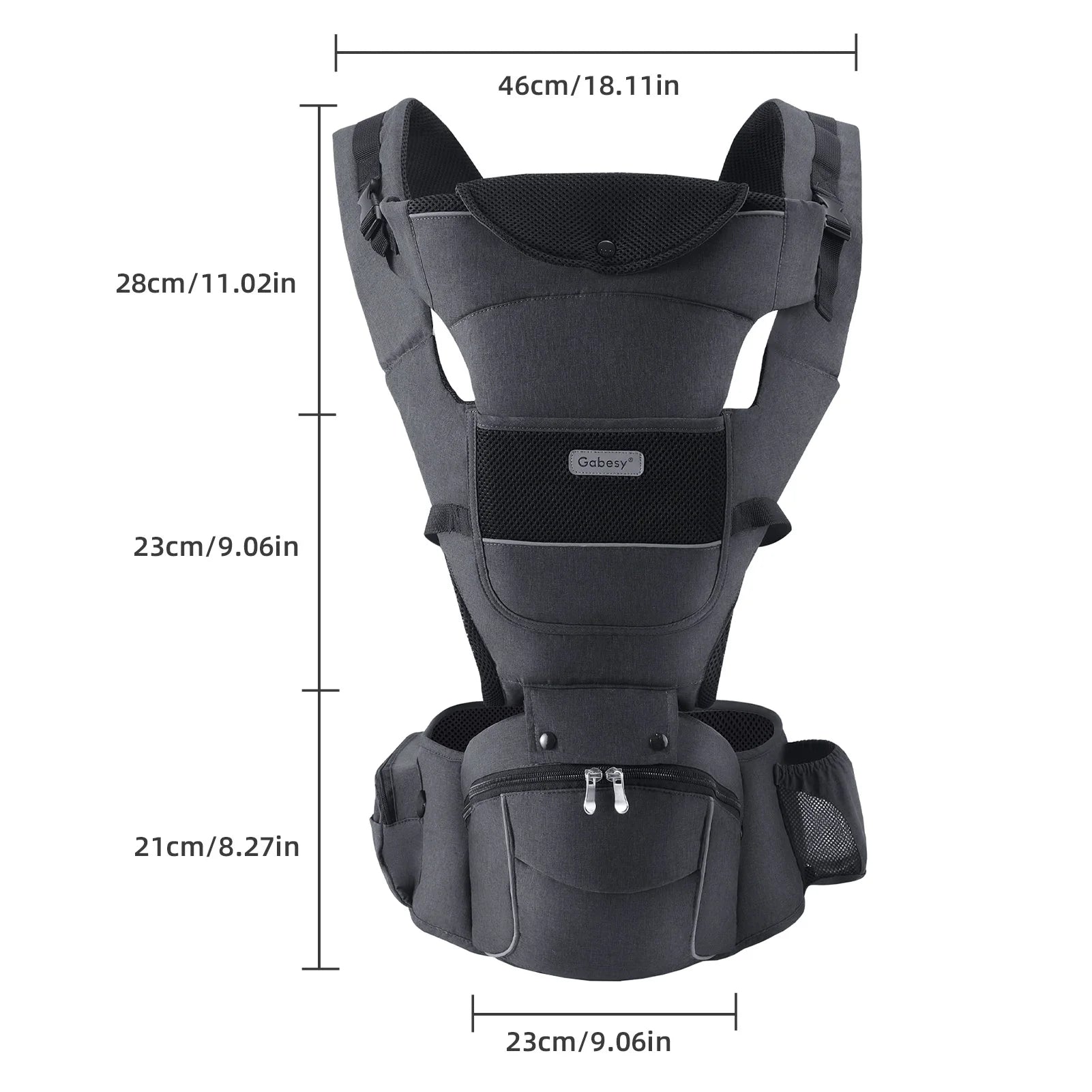 13-in-1 Ergonomic Baby Carrier (0–44lbs)