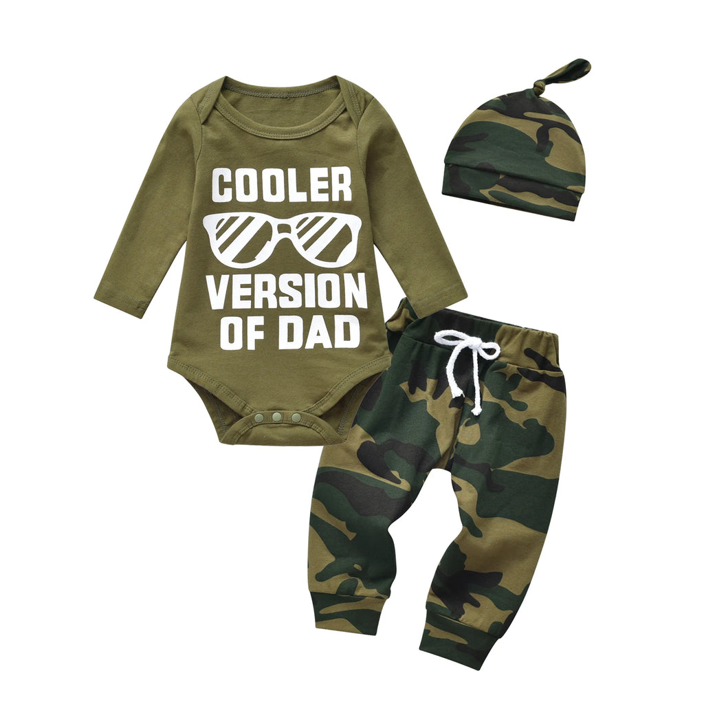 Camo Letter Baby Boy 3PC Set