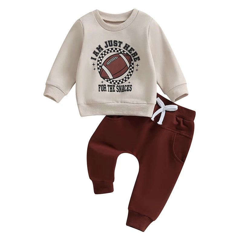 Baby Boy Football Sweatshirt Set