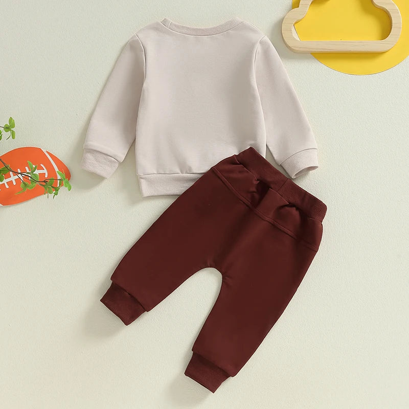 Baby Boy Football Sweatshirt Set