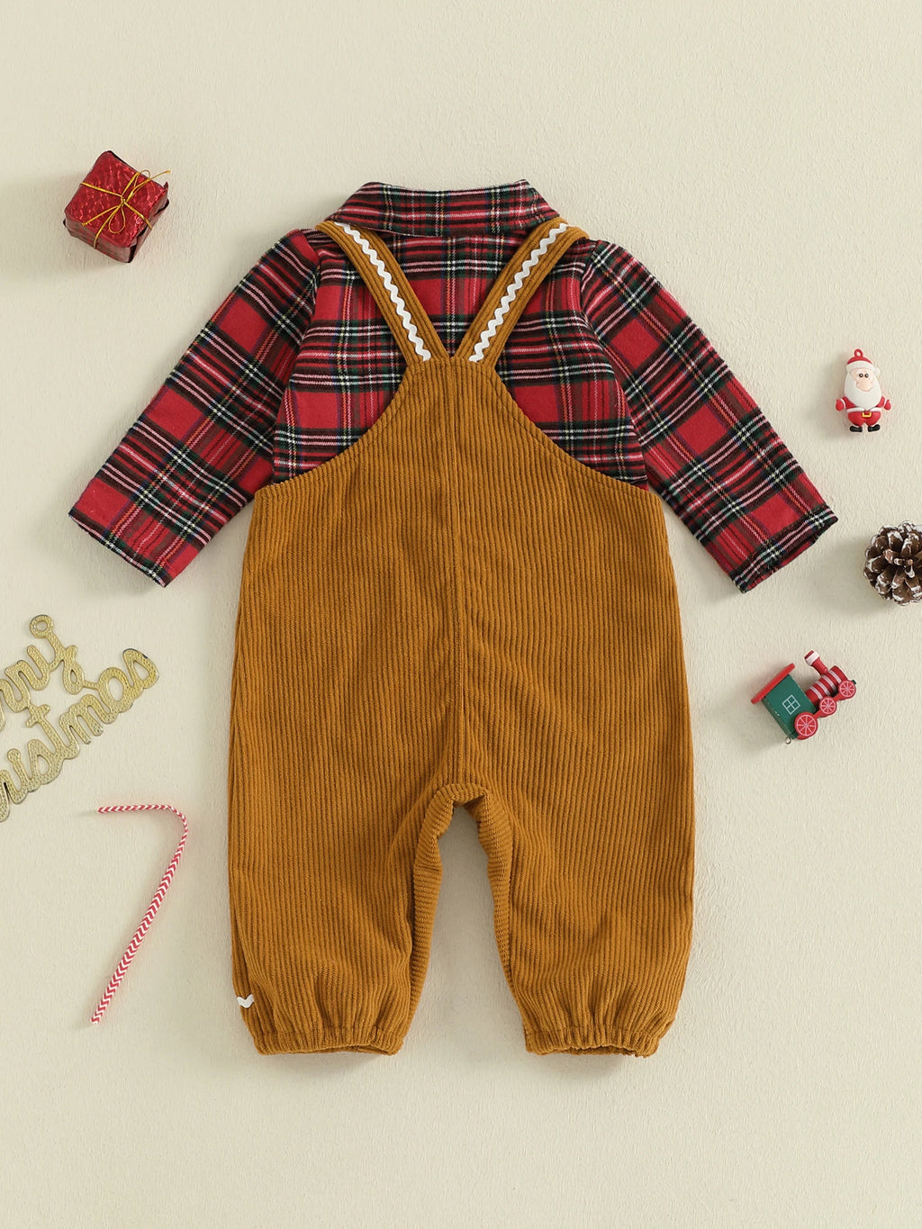 Toddler Boy Christmas Plaid 2PC Set