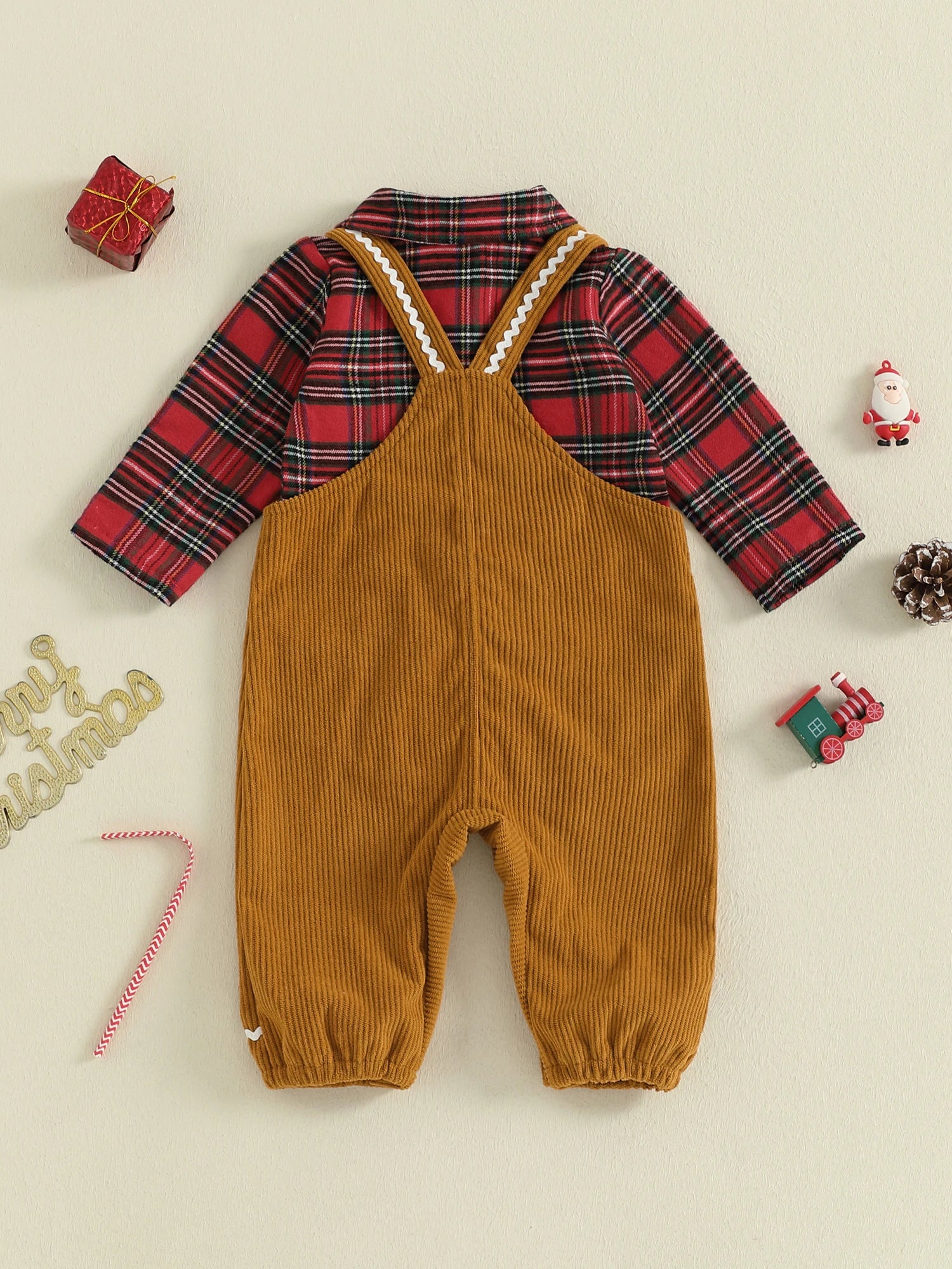 Toddler Boy Christmas Plaid 2PC Set