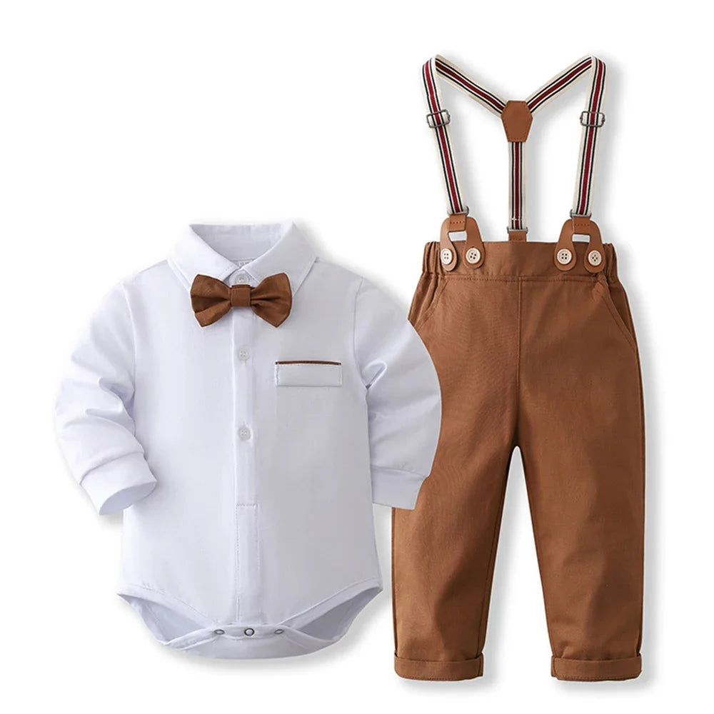 Baby Boy Formal Romper Suit