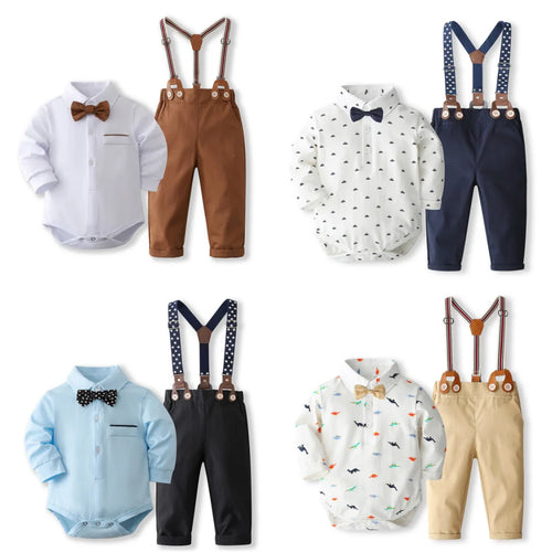 Baby Boy Formal Romper Suit