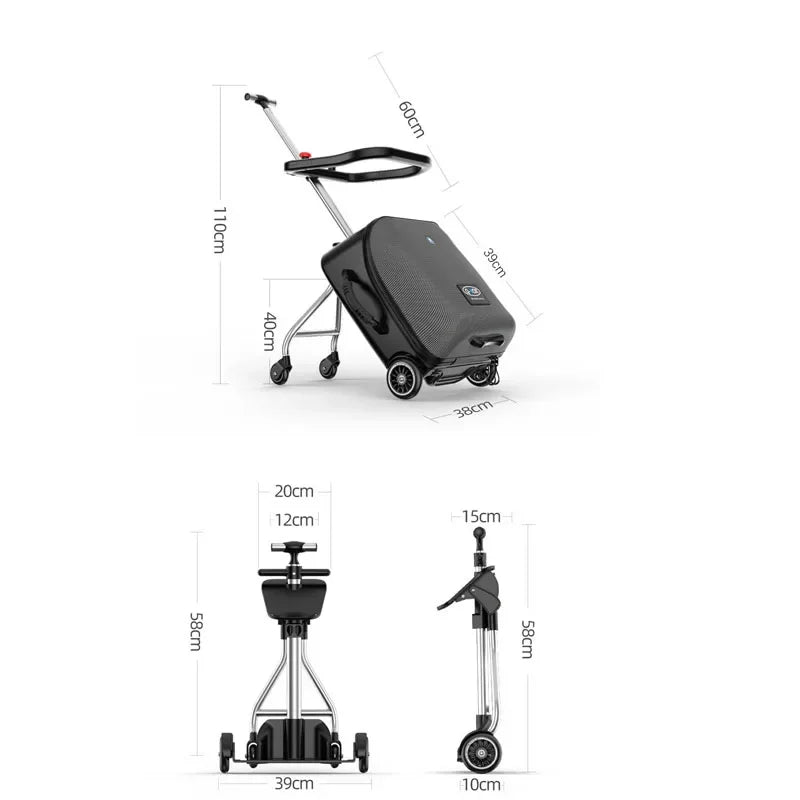 20" Kids Ride-On Suitcase (35L)