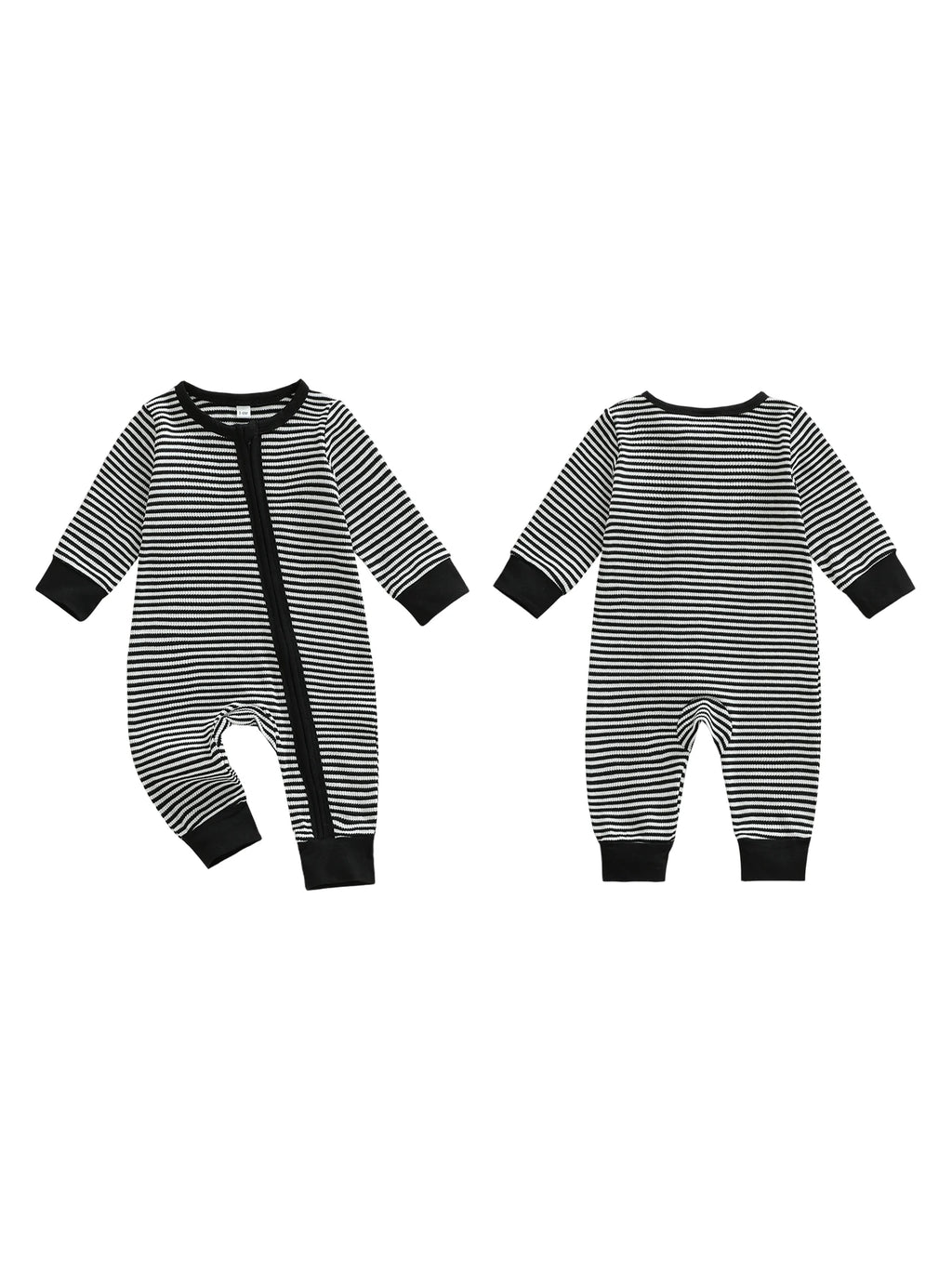 Infant Boy Striped Zip Romper