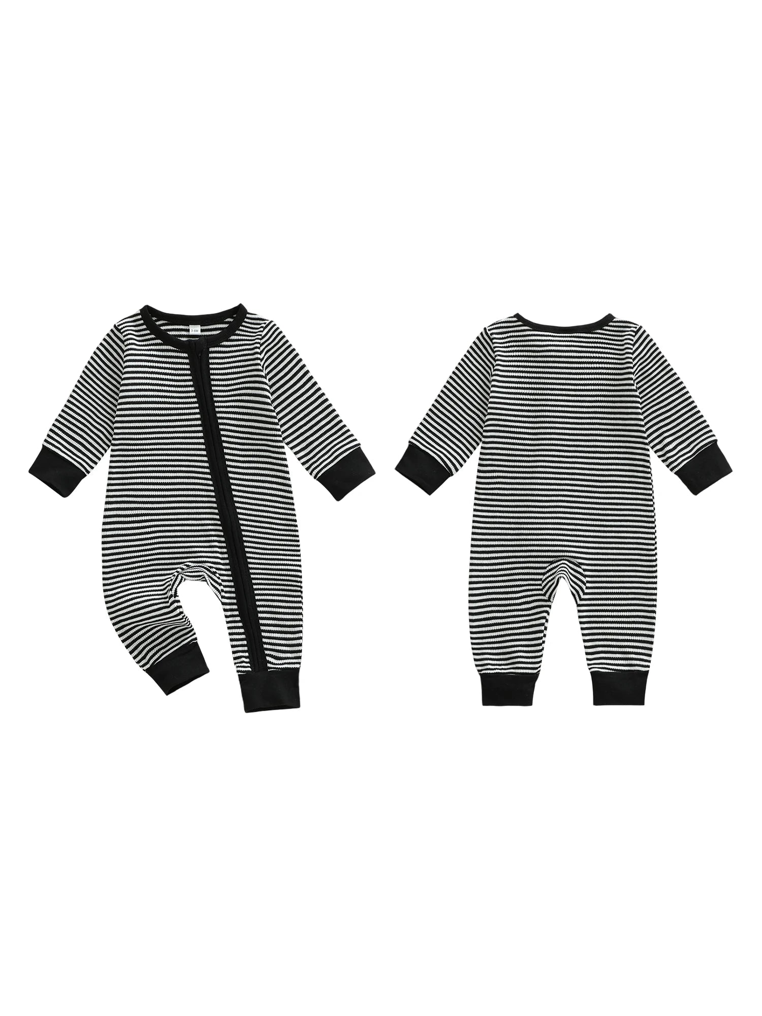 Infant Boy Striped Zip Romper