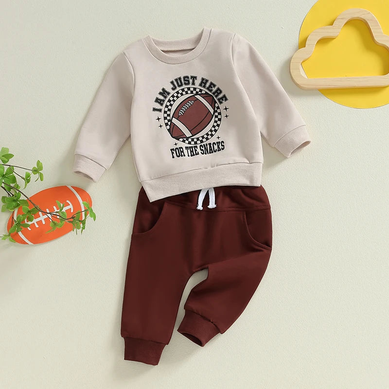 Baby Boy Football Sweatshirt Set