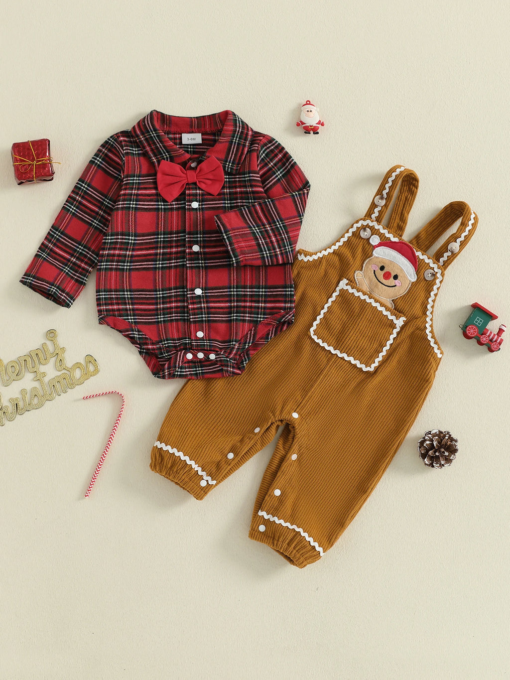 Toddler Boy Christmas Plaid 2PC Set
