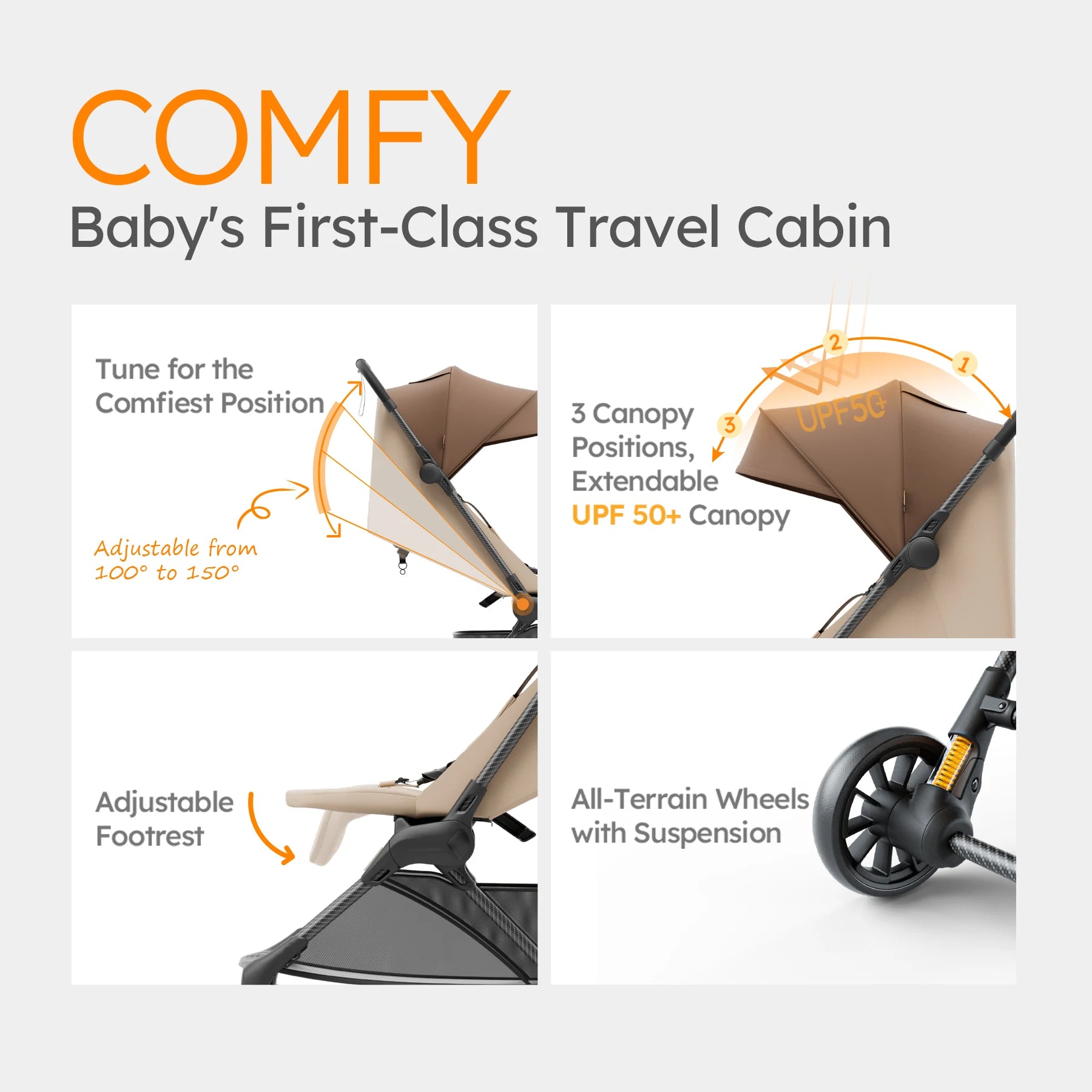 MAMAZING Ultra Air X Travel Stroller