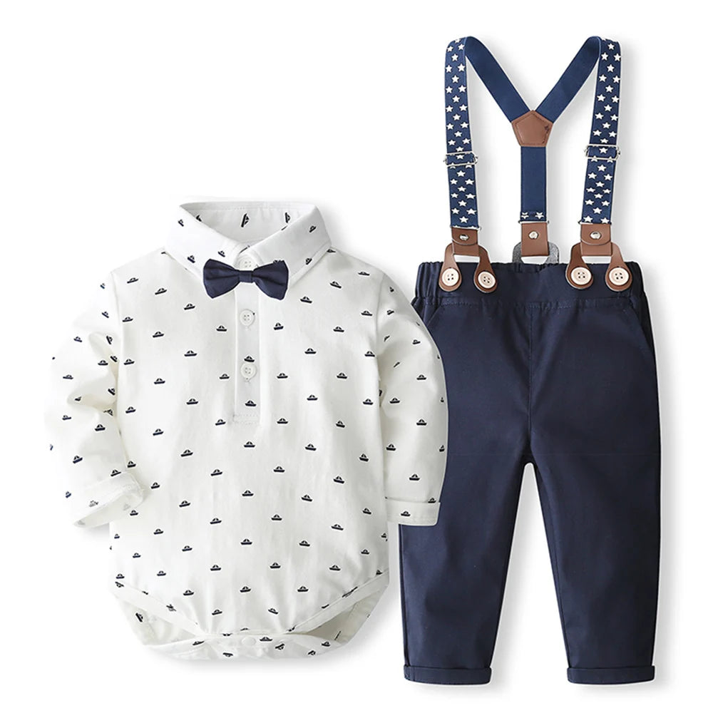 Baby Boy Formal Romper Suit