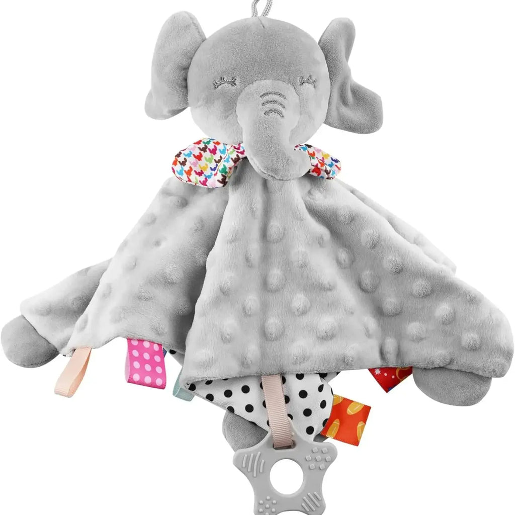Elephant Baby Comforter Rattle Blanket