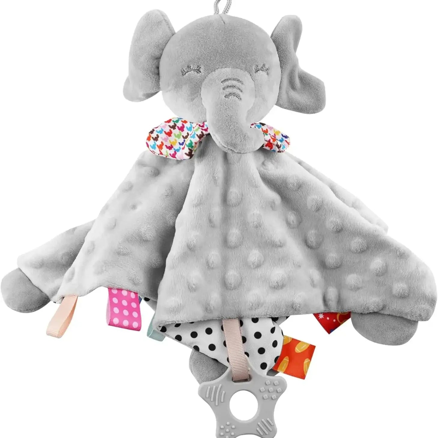 Elephant Baby Comforter Rattle Blanket