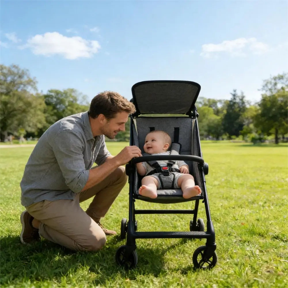 Compact 5-Point Harness Travel Stroller