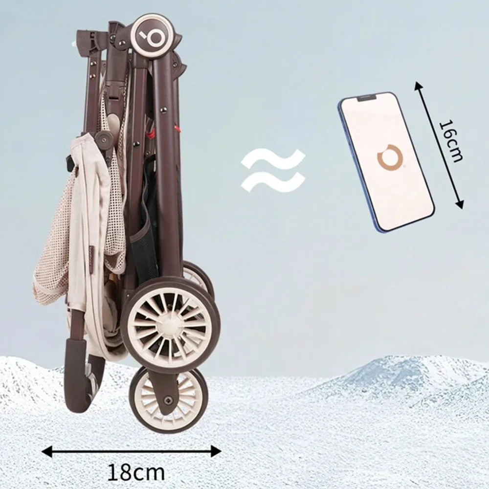One-Click Fold Portable Baby Stroller