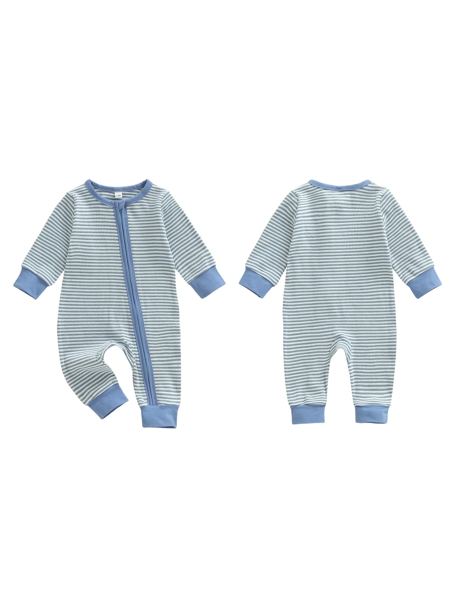 Infant Boy Striped Zip Romper