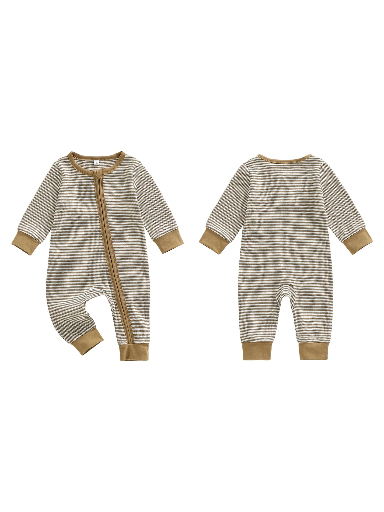 Infant Boy Striped Zip Romper