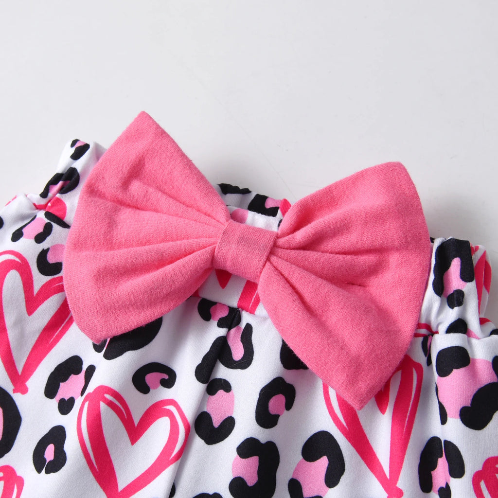 Newborn Girl Bowknot 3PC Outfit