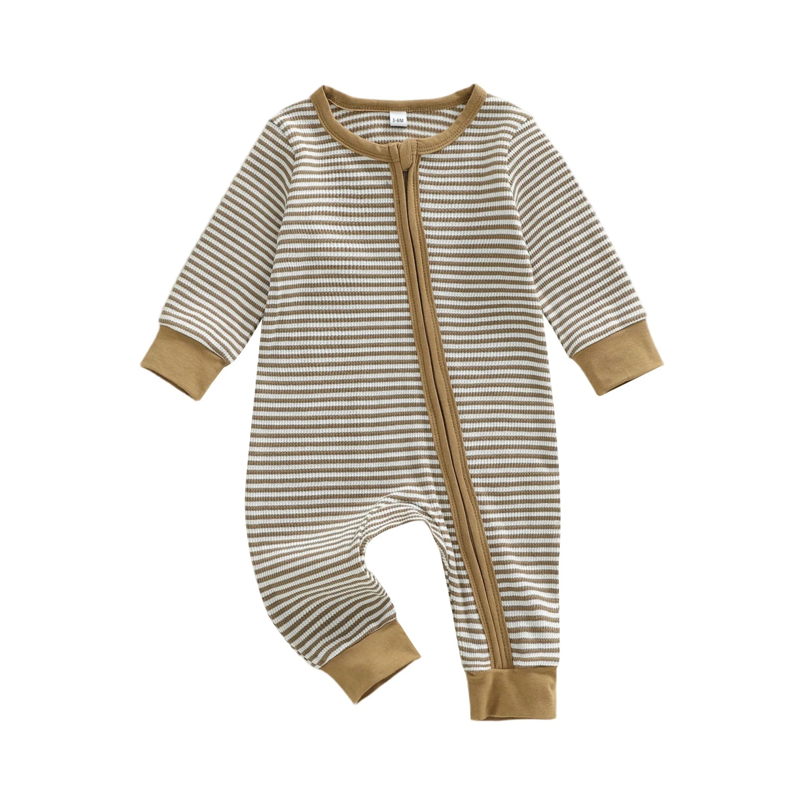 Infant Boy Striped Zip Romper
