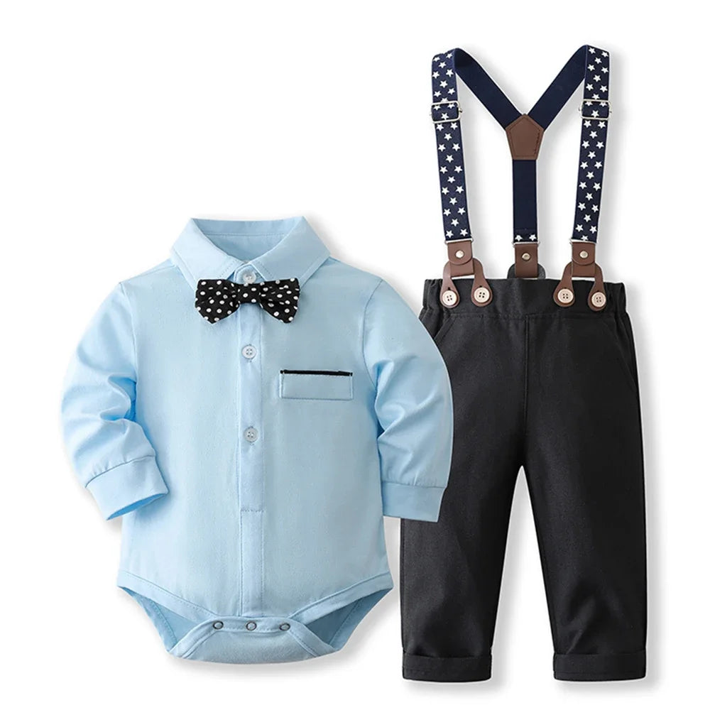 Baby Boy Formal Romper Suit
