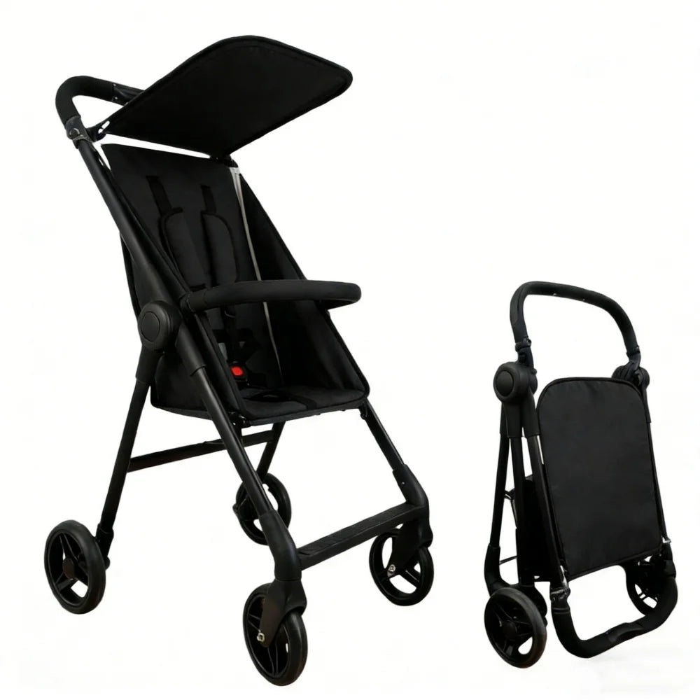 Compact 5-Point Harness Travel Stroller