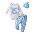 Elephant Print Baby Boy 3PC Set
