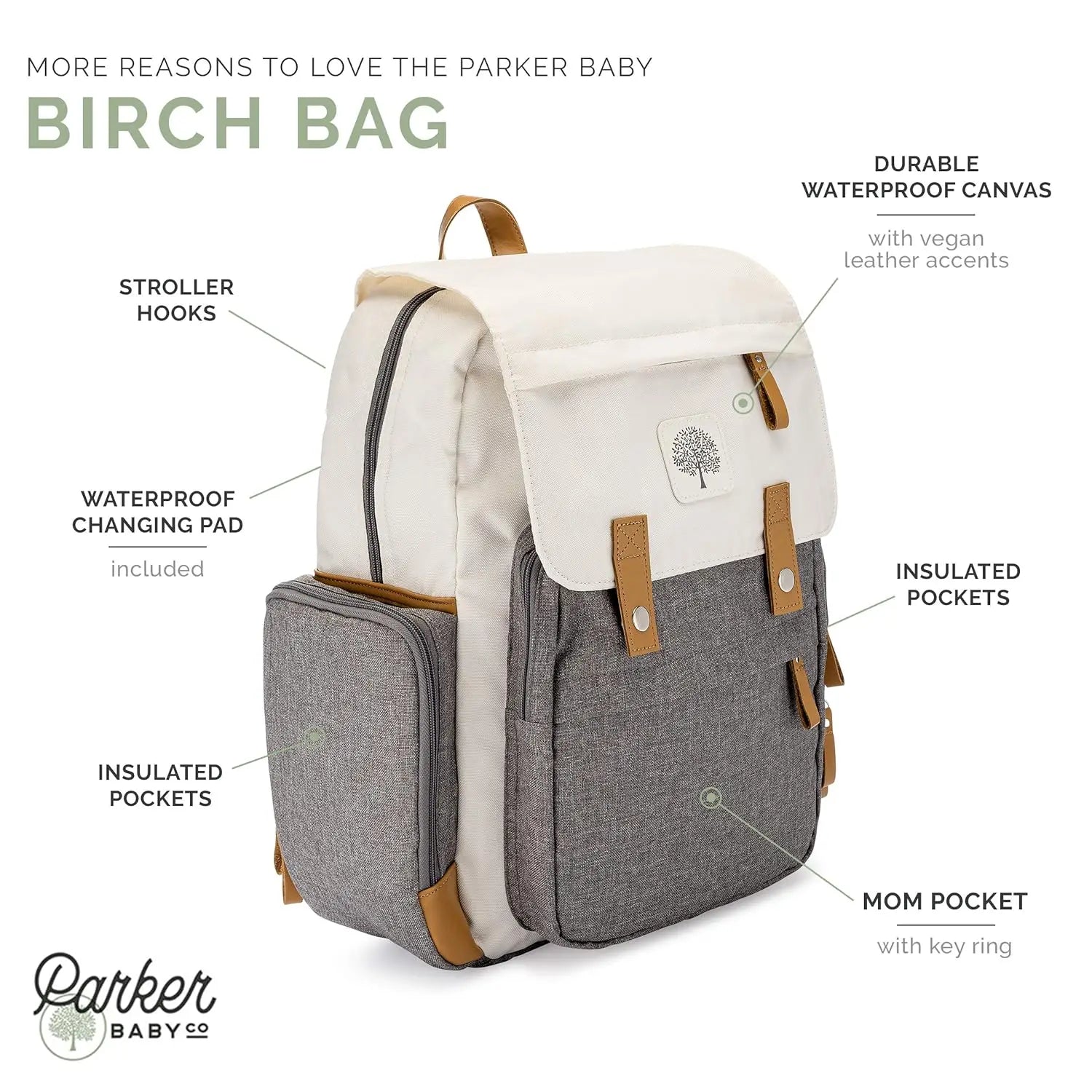 Large Diaper Backpack with Changing Pad