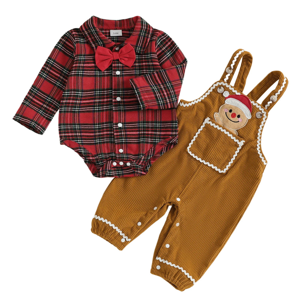 Toddler Boy Christmas Plaid 2PC Set