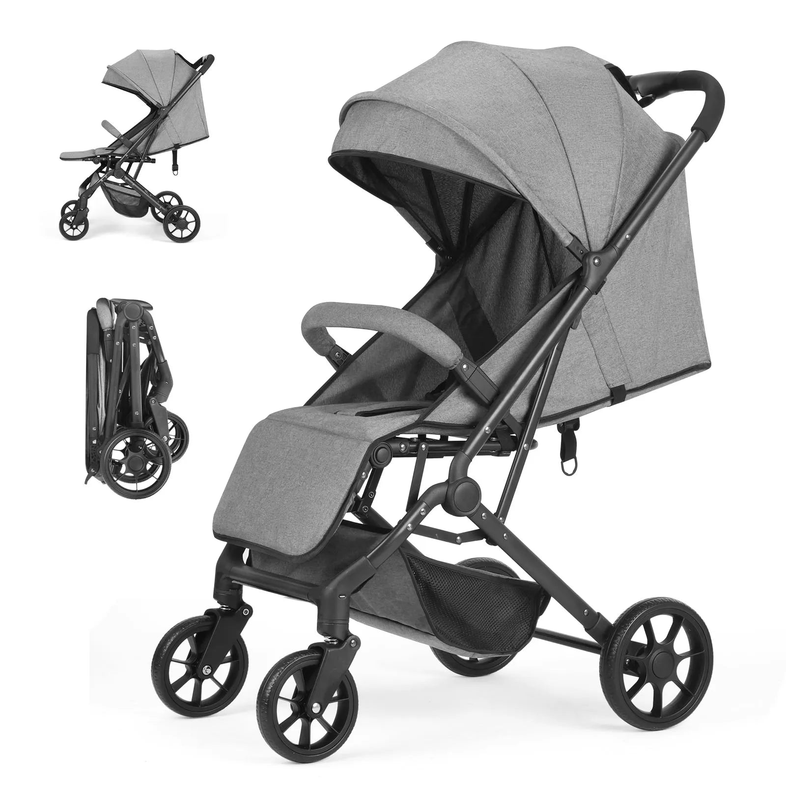 One-Hand Fold Compact Travel Stroller