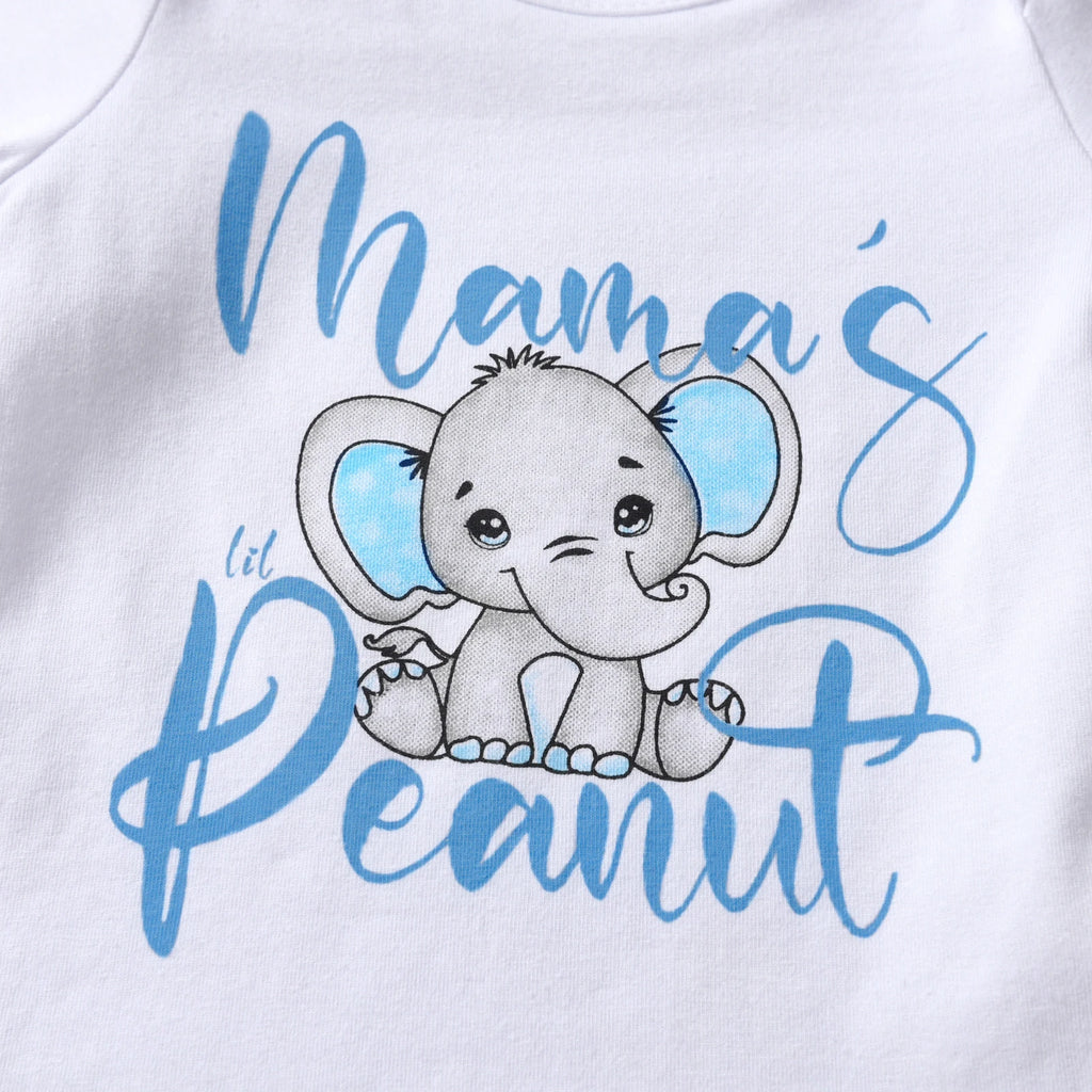 Elephant Print Baby Boy 3PC Set