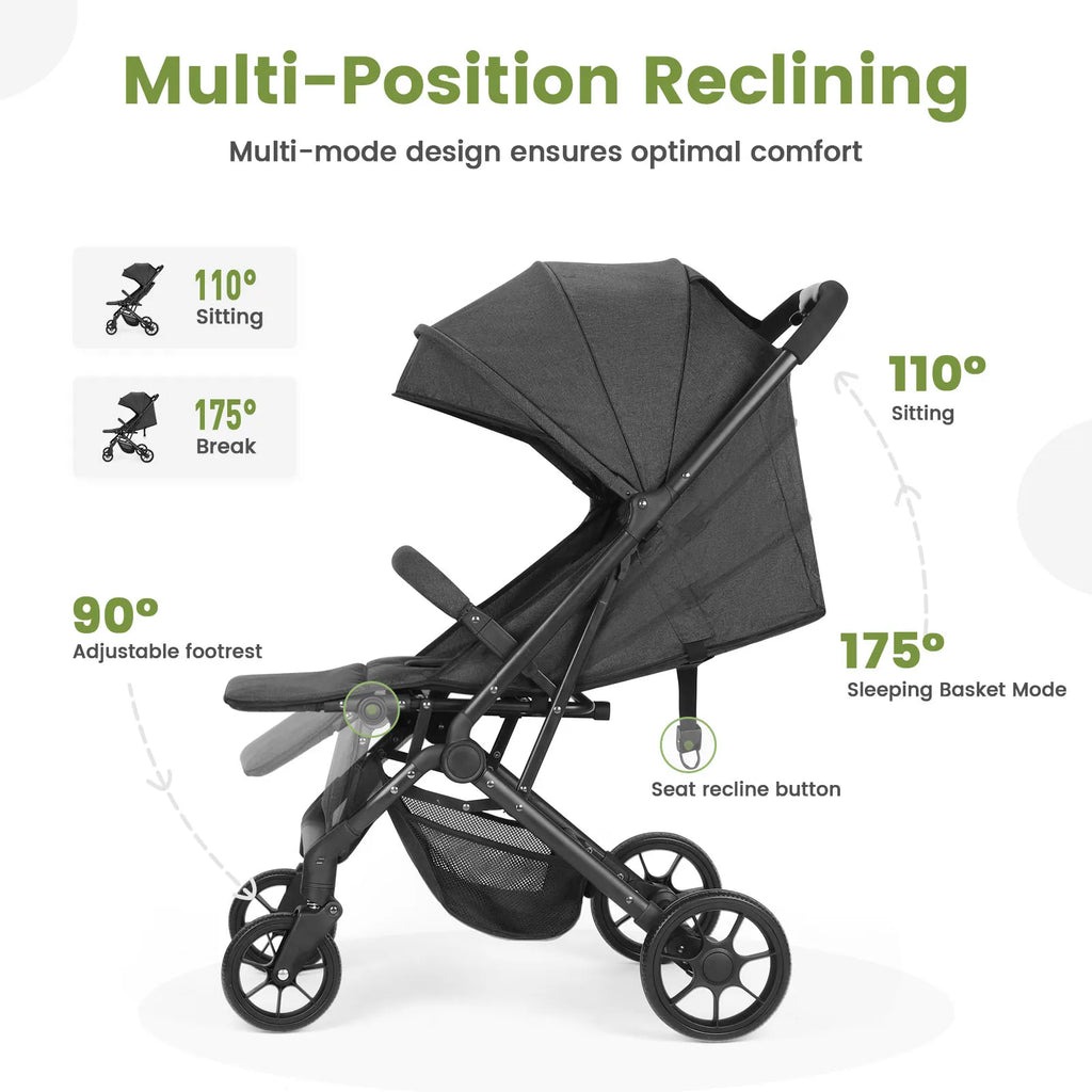 One-Hand Fold Compact Travel Stroller