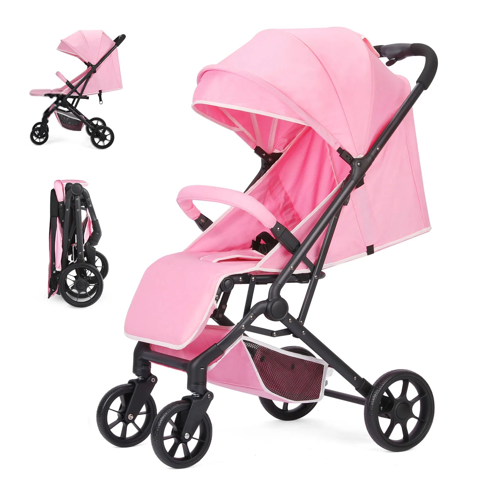 One-Hand Fold Compact Travel Stroller