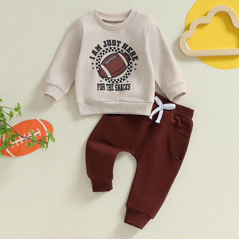 Baby Boy Football Sweatshirt Set