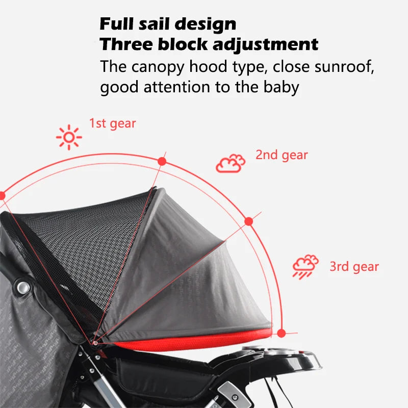 Lightweight Twins Baby Stroller