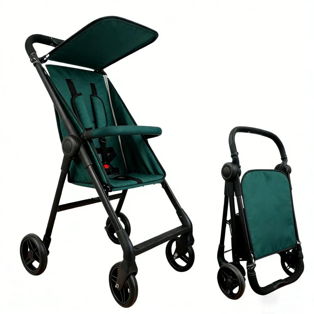 Compact 5-Point Harness Travel Stroller