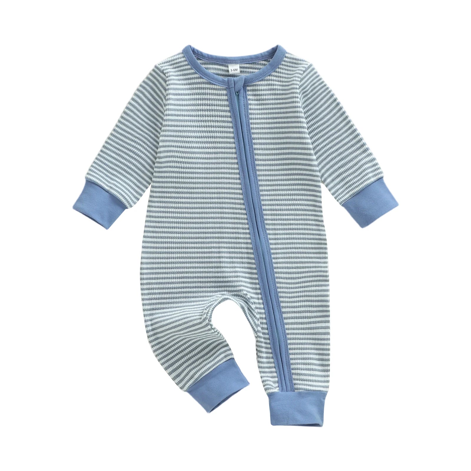 Infant Boy Striped Zip Romper