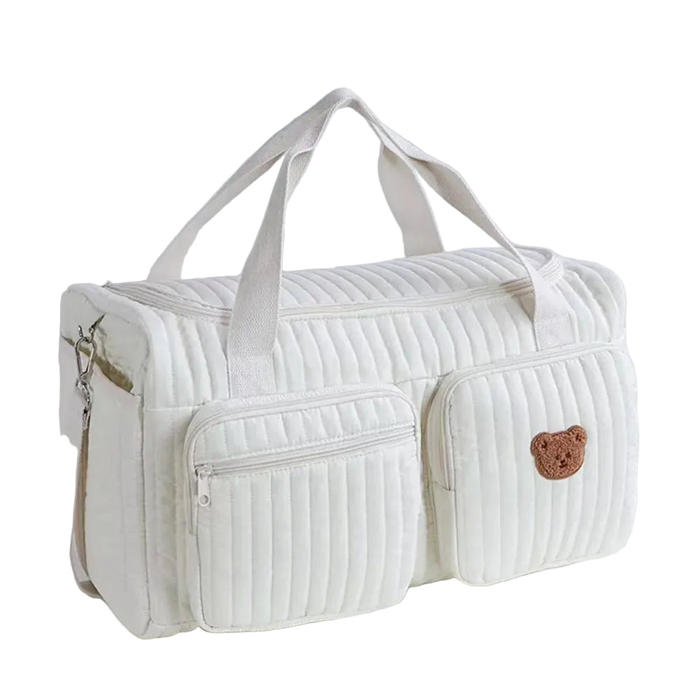 Quilted Diaper Duffel Weekender Bag